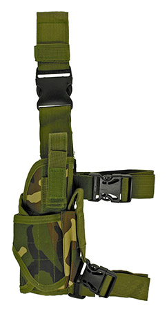 Delta Tactical Leg Holster - Woodland Camo