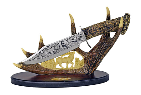 12.25" Decorative Deer Hunting Knife