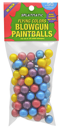 80-pc. .50 Cal Paintballs