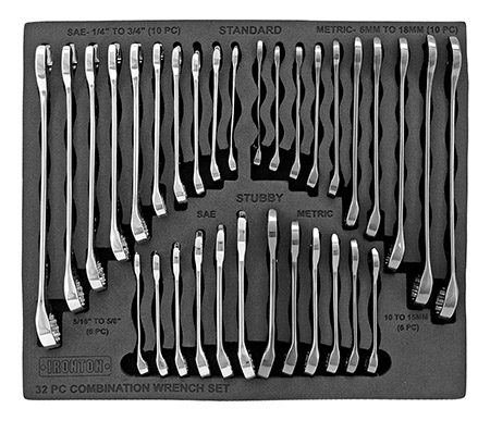 32 - pc. Combination Wrench Set