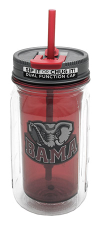 16-oz Alabama Mason Jar Water Bottle