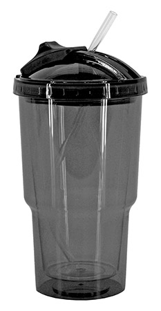 Tumbler with Drinking Straw - Assorted Colors