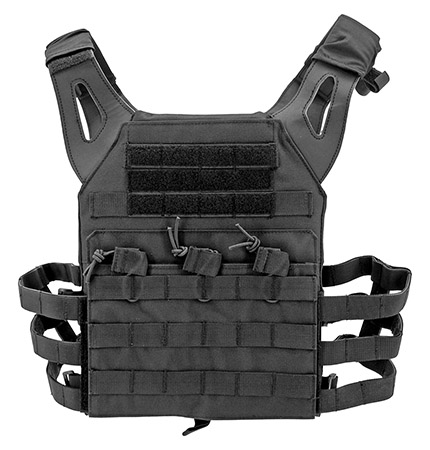 Junior Padded Tactical Vest - Black