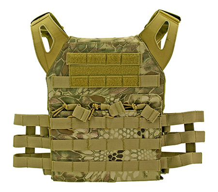 Junior Padded Tactical Vest - Reticulated Camo
