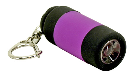 Cylinder Key Chain Flashlight - Assorted Colors