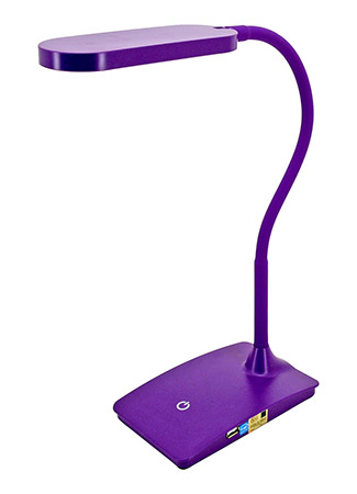 IVY LED USB Desk Lamp - Purple