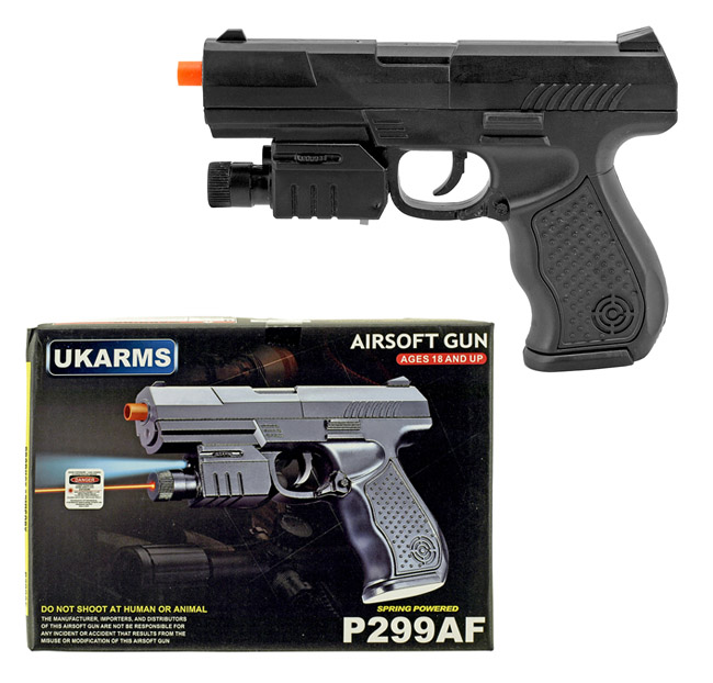 P299AF Spring Powered Airsoft Handgun - Black