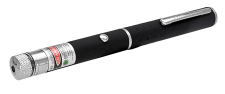 Green Laser Pointer with Multiple Lenses