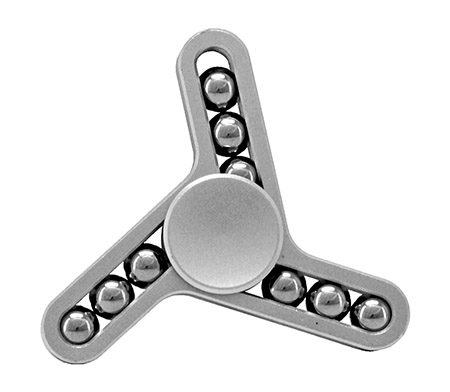 Trilateral Fidget Spinner - Silver