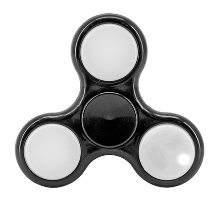 Light-Up Fidget Spinner - Black