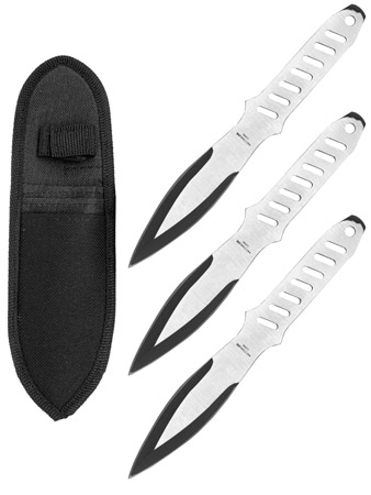 3-pc. Tear Drop Point Throwing Knives