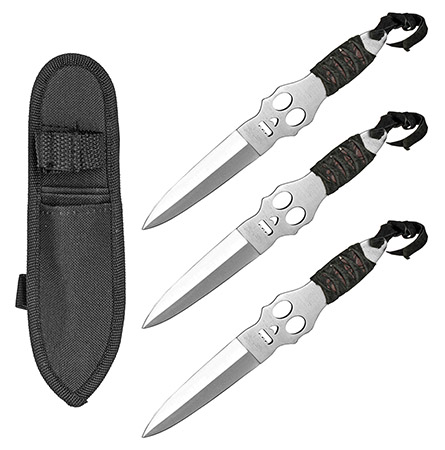 3-pc. Skull Throwing Knives