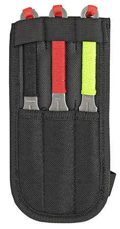 3-pc. Dagger Point Throwing Knives - Black, Green, & Red
