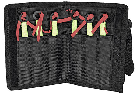 6-pc. Dagger Point Throwing Knives - Black & Green