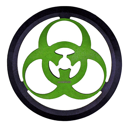 3.5" Throwing Circle Blade - Green