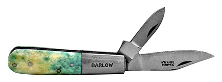 3.5" Double Blade Pocket Knife - Green