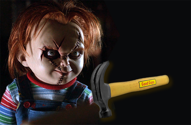 16.75" Chucky the Murder Doll Good Guys Foam Cosplay Hammer