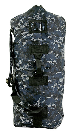 Military Duffel - Blue Digital Camo