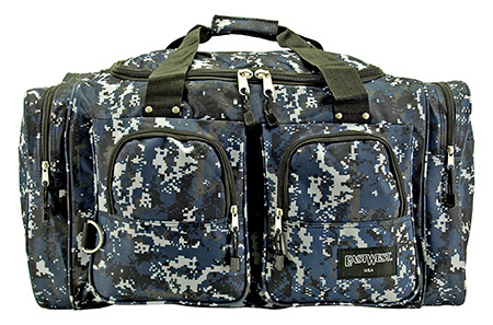 Camping Duffle Bag - Blue Digital Camo