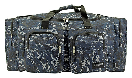 Camping Duffel Bag Large - Blue Digital Camo