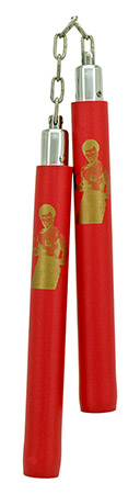 Ninja Toy with Chain Attachment (Bruce Lee) - Red