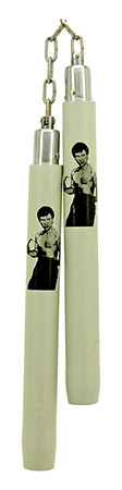 Ninja Toy with Chain Attachment (Bruce Lee) - White