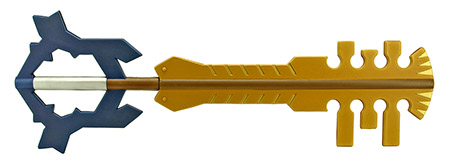 33.25" Video Game Key Sword - Golden