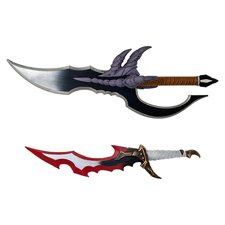 25.75" Solo Leveling Knight Killer and Kasaka's Venom Fang Cosplay Foam Dagger Set
