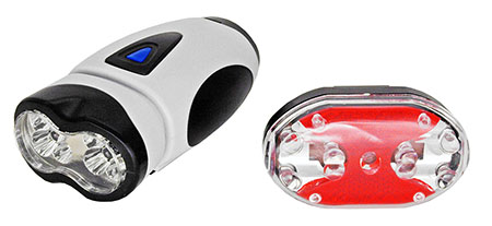 Bicycle 100 Lumen LED Headlight & Tail Light