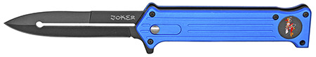 4.5" Spring Assist Joker Folding Knife - Blue