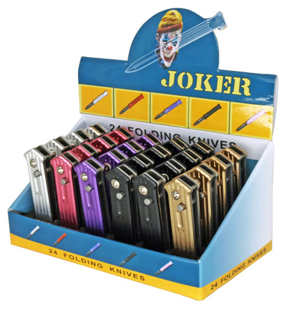 2.75" 24-pc. Spring Assist Joker Knife Set