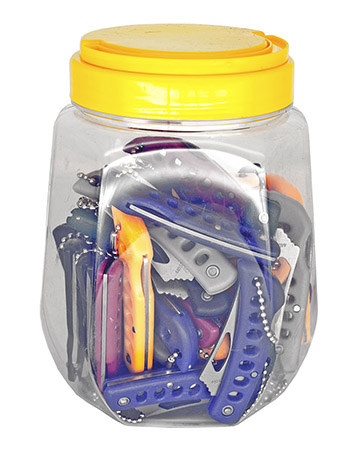 36-pc. Folding Knife Set Jar