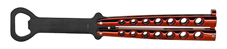 5.25" Folding Butterfly Bottle Opener - Red