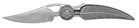 3.5" Indian Feather Folding Knife