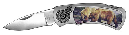 4.25" 3D Hologram Folding Knife - Bear