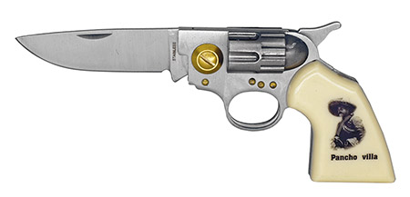 4.5" Revolver Folding Knife - Pancho Villa