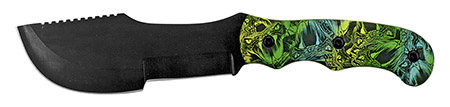 11" Hunting Knife - Green Camo