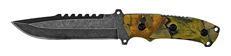 11" Stone Wash Knife - Camo