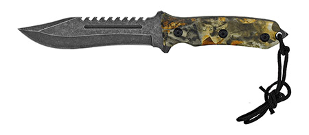12" Stone Wash Camo Knife