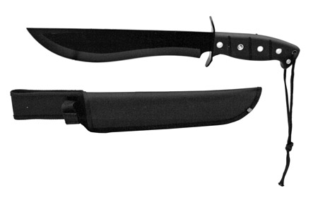 15" Tactical Hunting Knife - Black