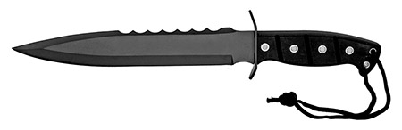 15" Hunting Knife - Black