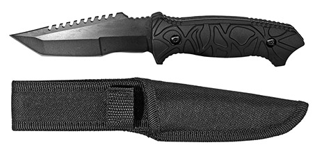 8.5" Tanto Point Tactical Knife - Black