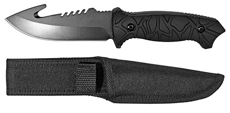 8.5" Gut Hook Tactical Knife - Black