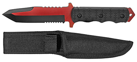 8.5" Tanto Point Tactical Knife - Red