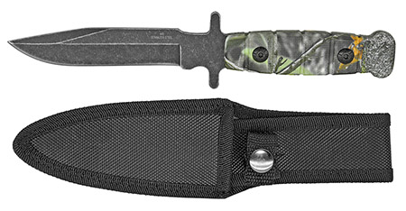 9.5" Clip Point Tactical Knife - Tree Camo