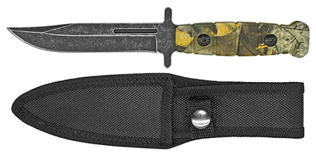 9.5" Clip Point Tactical Knife - Tree Camo