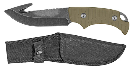 9" Gut Hook Tactical Knife - Tan
