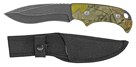 9" Drop Point Tactical Knife - Tree Camo