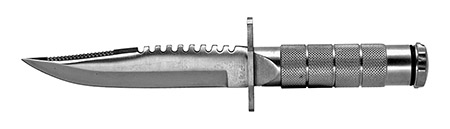 8.5" Survival Knife - Silver
