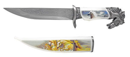 13.5" Wildlife Collection Knife - Horse